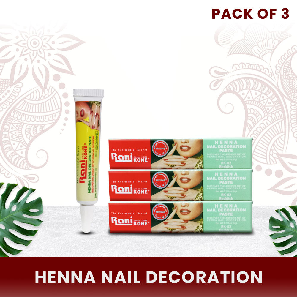 Rani Kone Henna Nail Decoration Paste Reddish 6gram [3pcs] RK-82