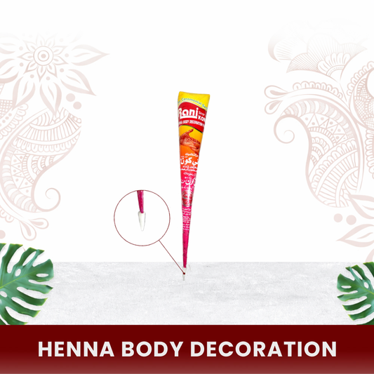 Rani Kone Henna Body Decoration Paste Extra Dark Reddish 30grams Cone RK-77K